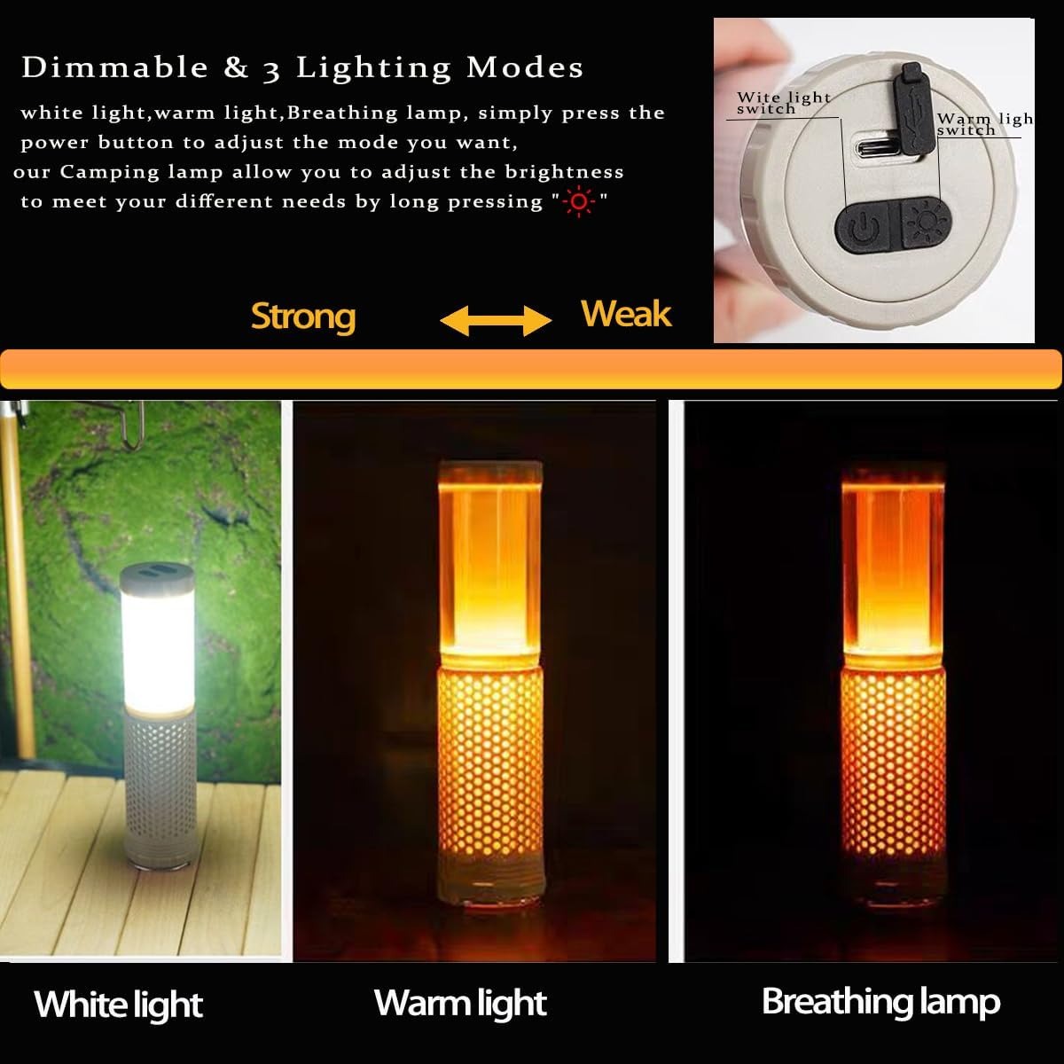🔦 Rechargeable Camping Light | ضوء التخييم القابل للشحن